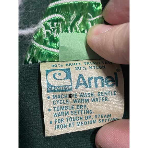 VTG Patty ONeil Dress Sleeveless A-Line Midi Sz 13 Terry Green St Patricks Irish - Picture 7 of 10